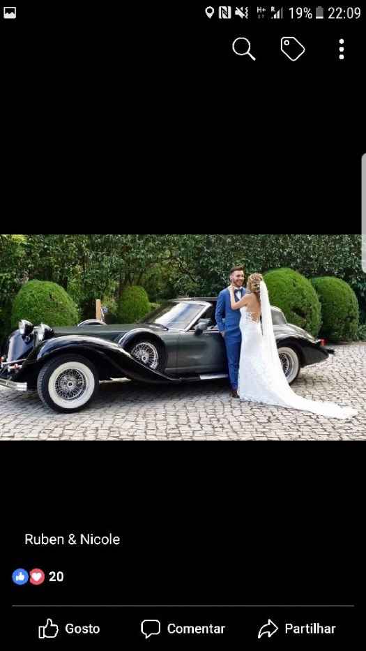 Excalibur, carro reservado para levar a noiva à igreja e depois os noivos a quinta 