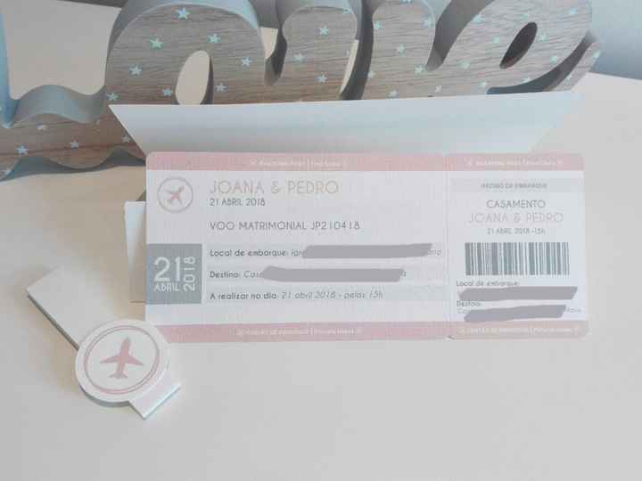  Convites - Bilhetes de avião - 3