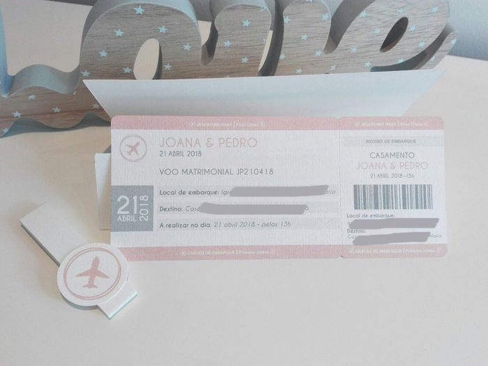  Convites - Bilhetes de avião - 3