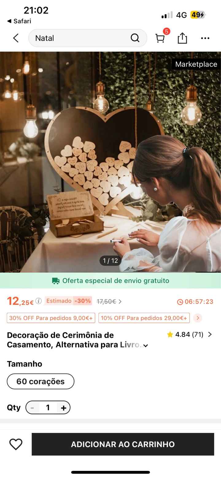 Livro de Visitas/convidados Casamento - 1