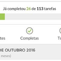 24 tarefas concluídas - 12 meses antes! e vocês? - 1