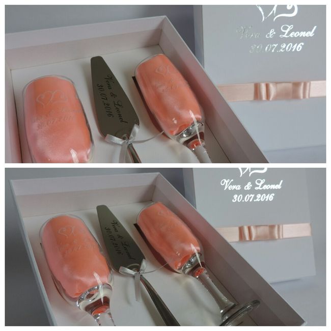 Lembrança padrinhos e flutes - 2