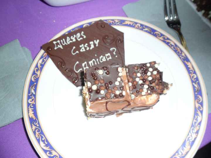 Pedido de casamento delicioso