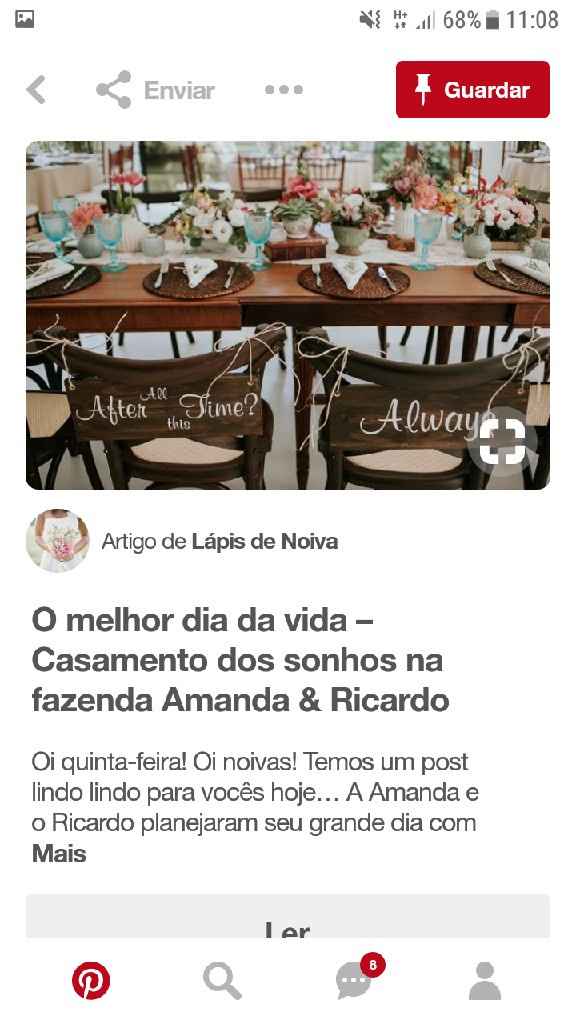 Inspirações para cadeiras dos noivos - 8
