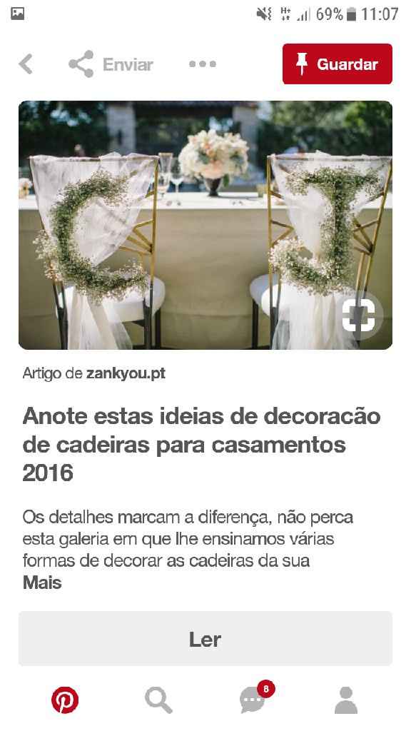 Inspirações para cadeiras dos noivos - 10