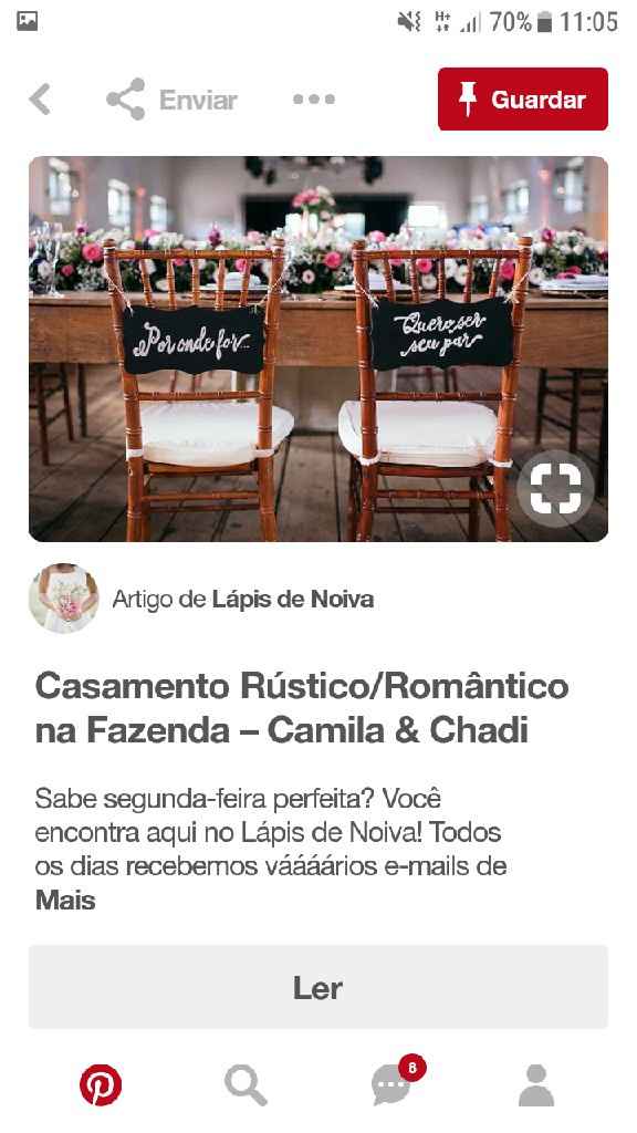 Inspirações para cadeiras dos noivos - 19