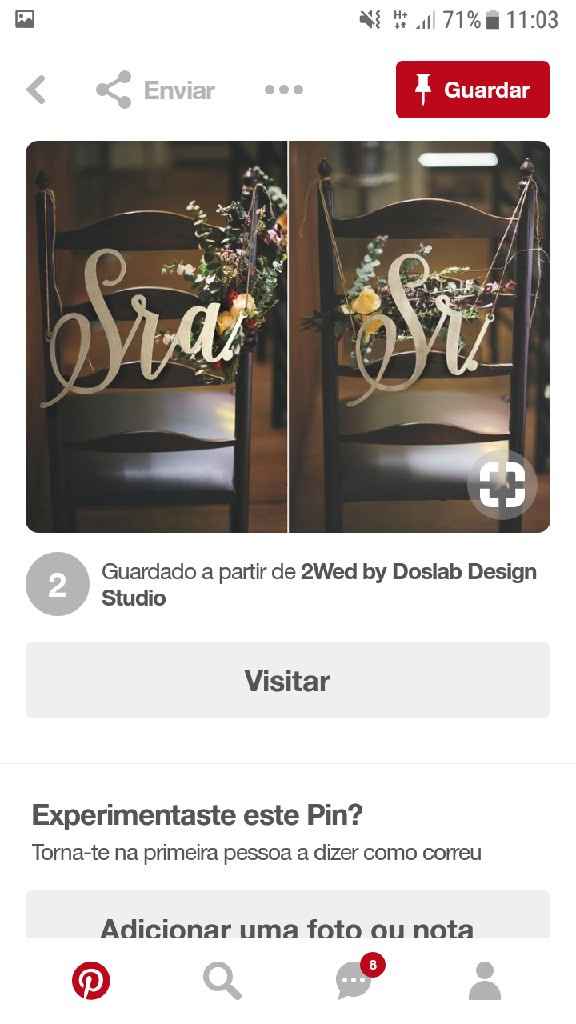 Inspirações para cadeiras dos noivos - 22