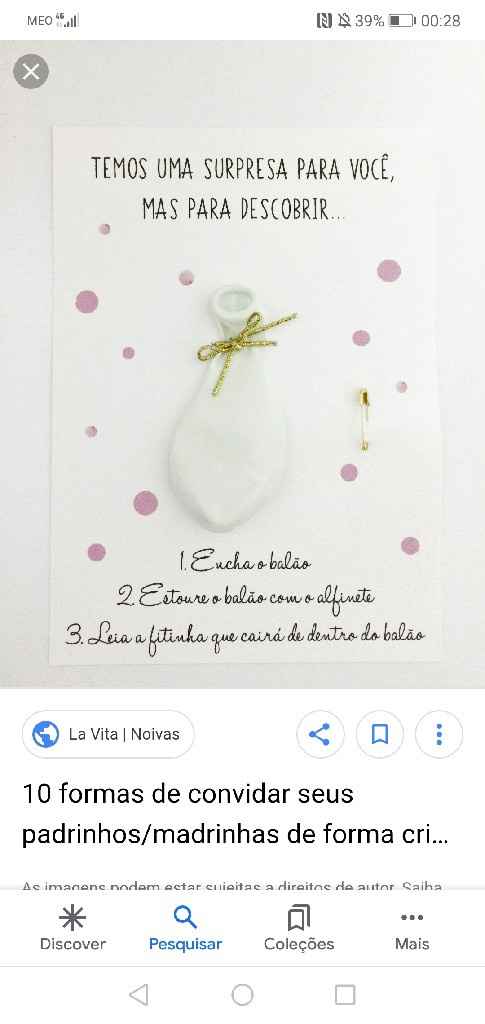 Convites para padrinhos - 1