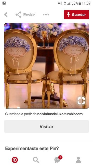 Inspirações para cadeiras dos noivos - 6