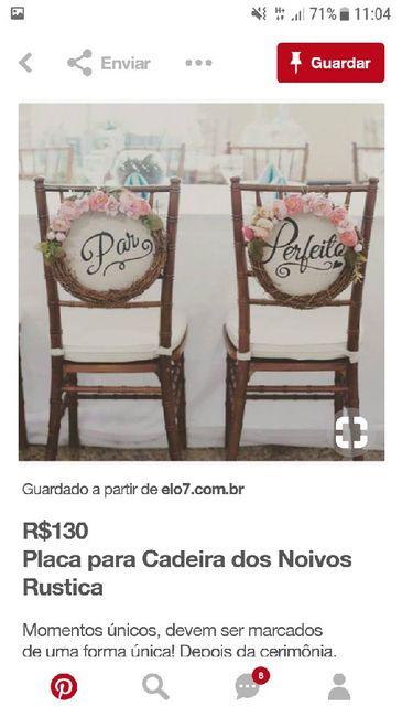 Inspirações para cadeiras dos noivos - 21