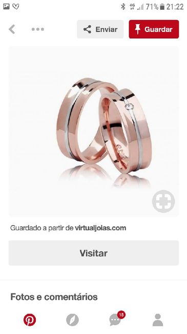 Alianças- inspirações ouro rosa - 11