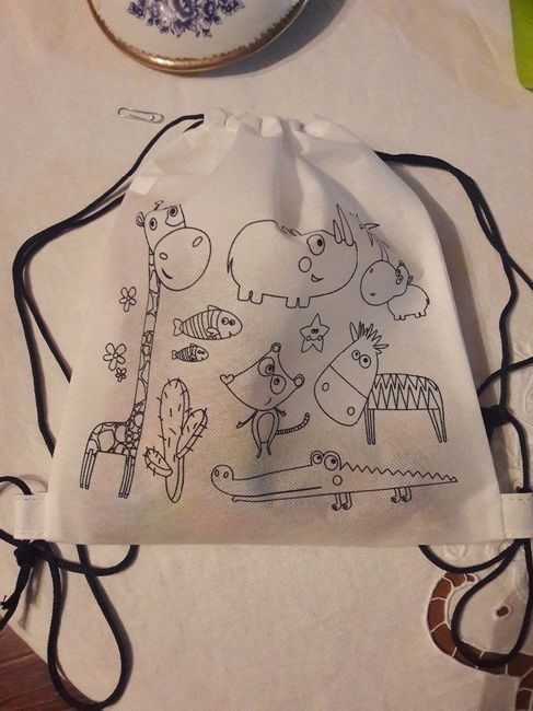 Mochila com o kit no interior