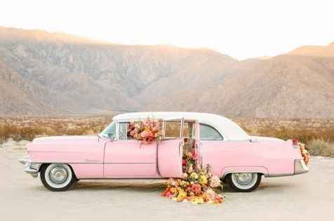 Outubro Rosa - carro dos noivos - 1