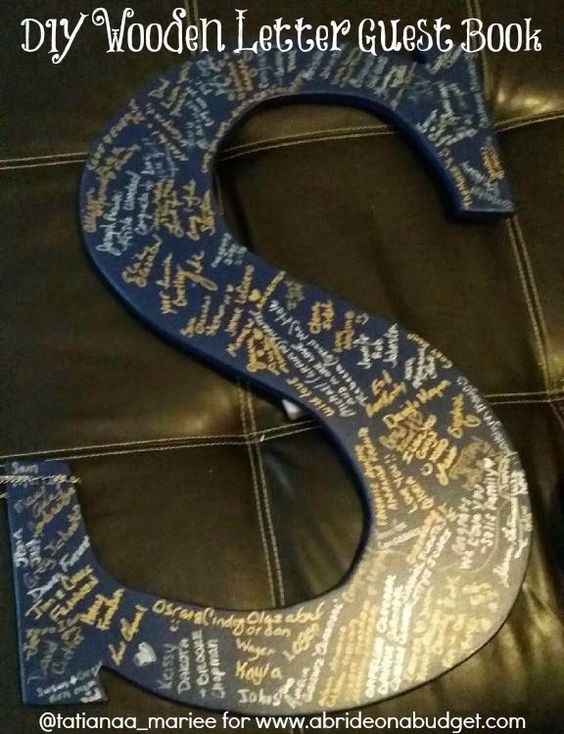 Letra "Livro D' Honra" DIY