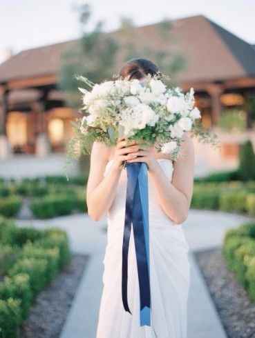 Bouquet pormenor azul