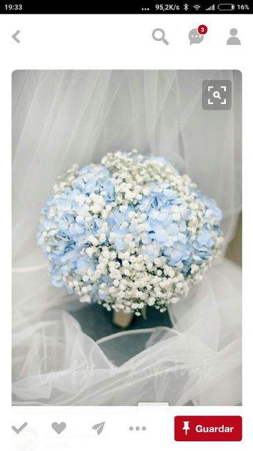 Azul azul azul....ramo de noiva - 1