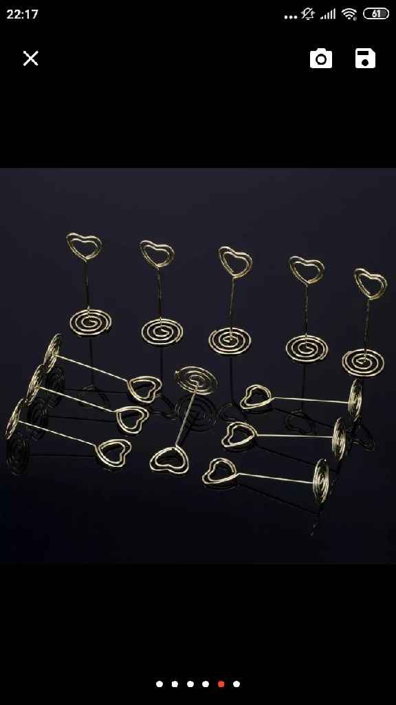 Suportes para os números de mesa - 1