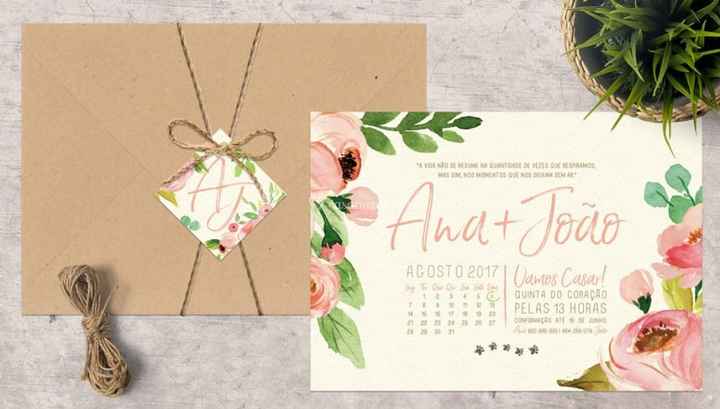 Convites floridos 