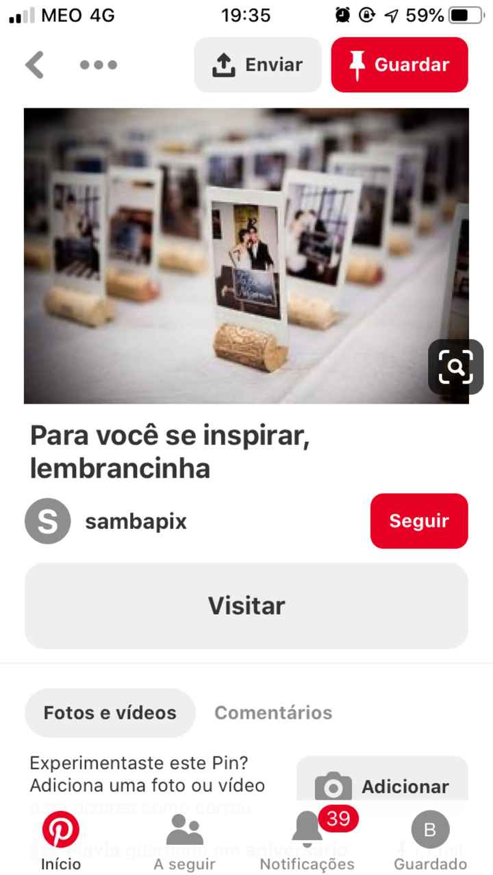Lembranças de casamento - 1