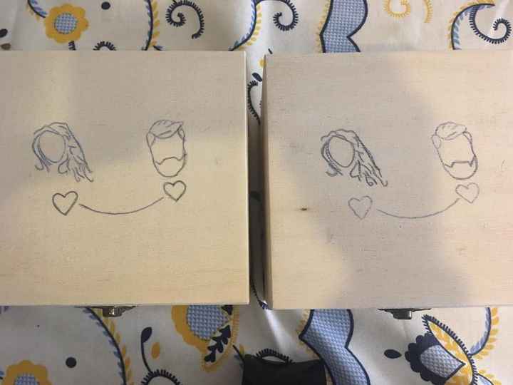 Após estarem lixadas e já com o esboço desenhado