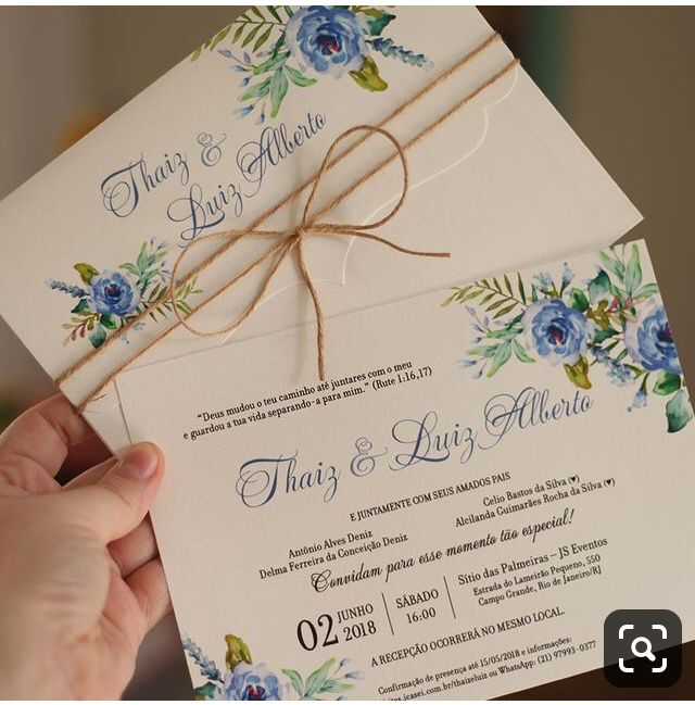 Convites de casamento - 1