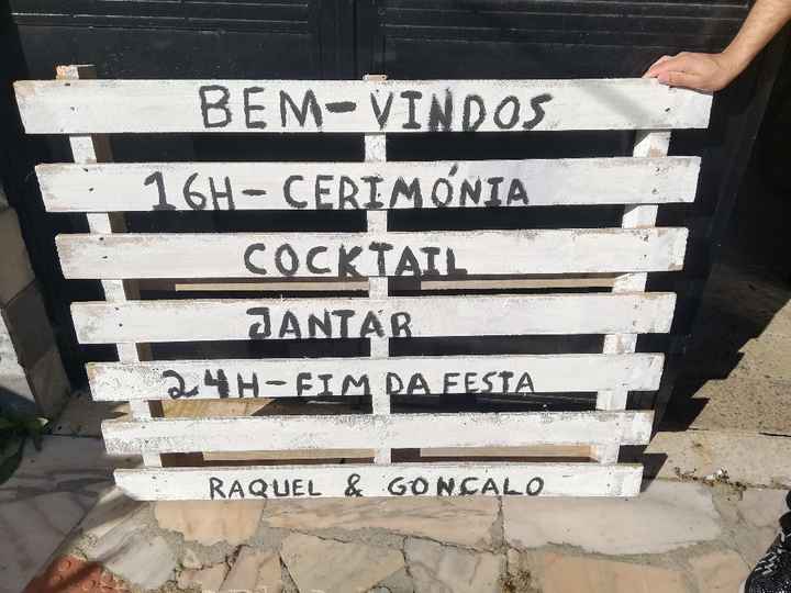 Placa de boas-vindas