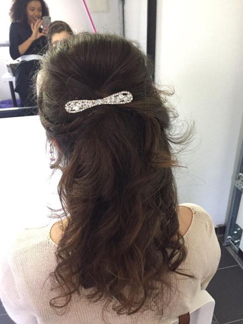 Parte de trás do penteado