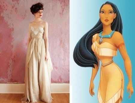 o vestido - Pocahontas