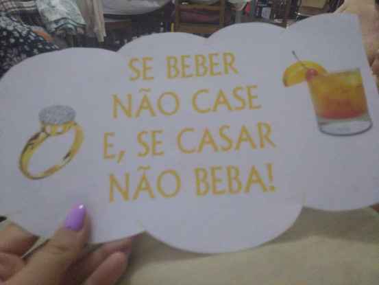 se beber não case e, se casar não beba 