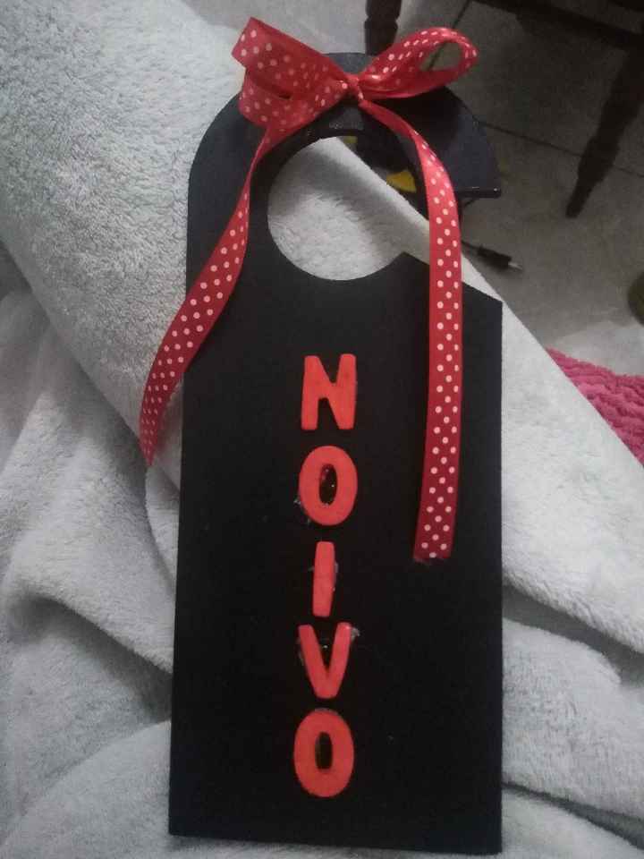  Plaquinha porta noivo ✔️ - 1