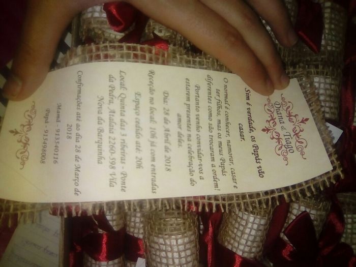 Mostrem-me o vosso convite de casamento - 1