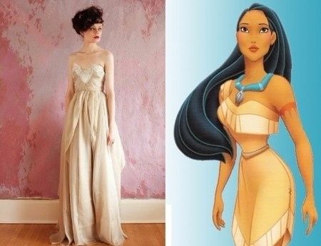 o vestido - Pocahontas
