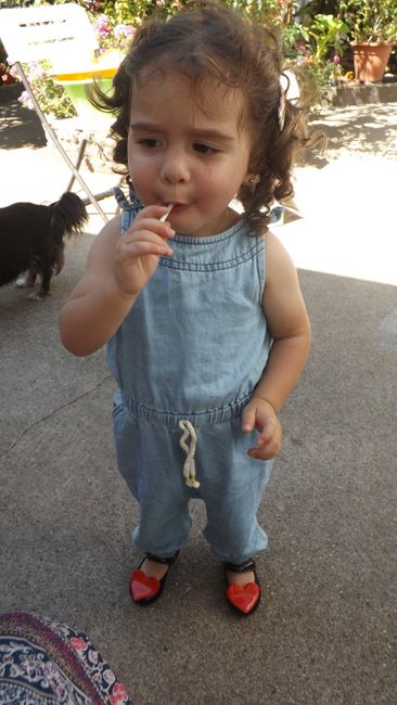 Matilde com 2 anos