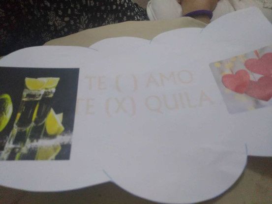 te ( ) amo e te (x) quila