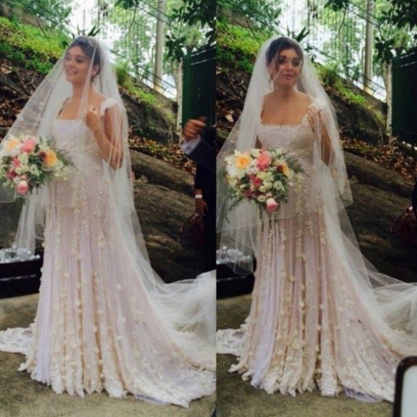 Sophie Charlotte a chegar ao casamento ela é Touro