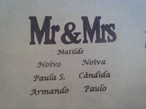 Pormenor da nossa mesa