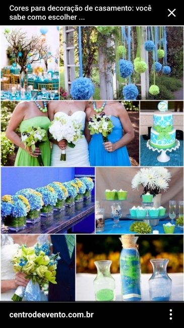 Decoração casamento azul turquesa? - 1