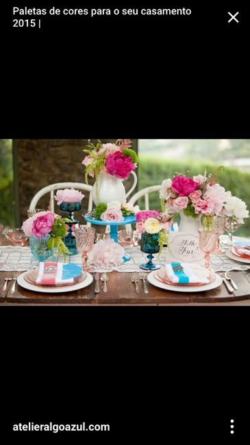 Decoração casamento azul turquesa? - 3