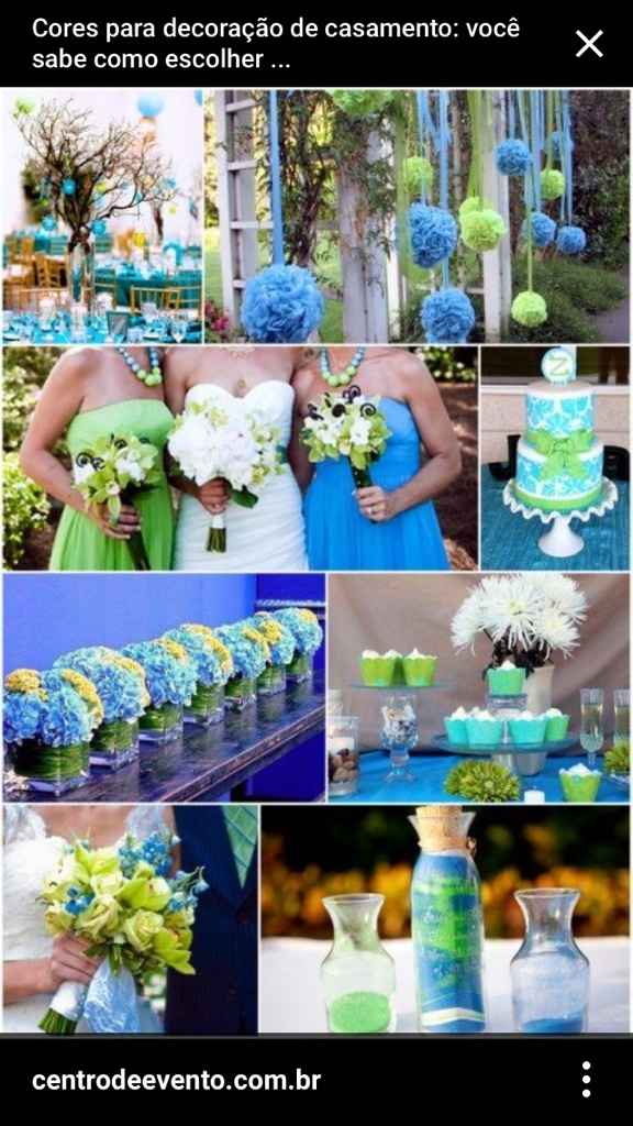 Decoração casamento azul turquesa? - 1