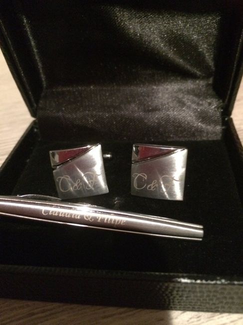 Botões de punho - presente para o noivo - 1