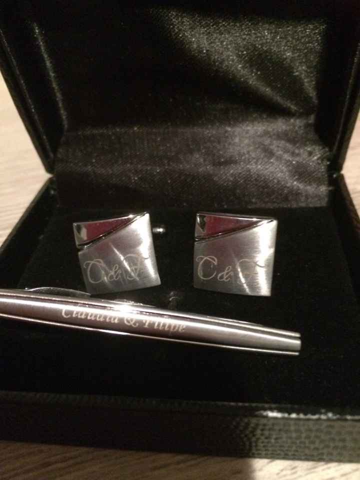 Botões de punho - presente para o noivo - 1