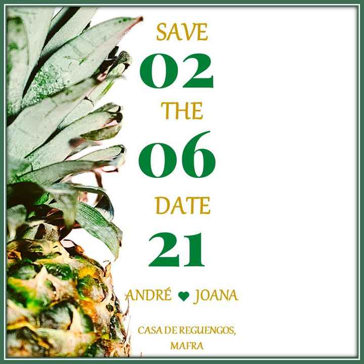 Our save the date 