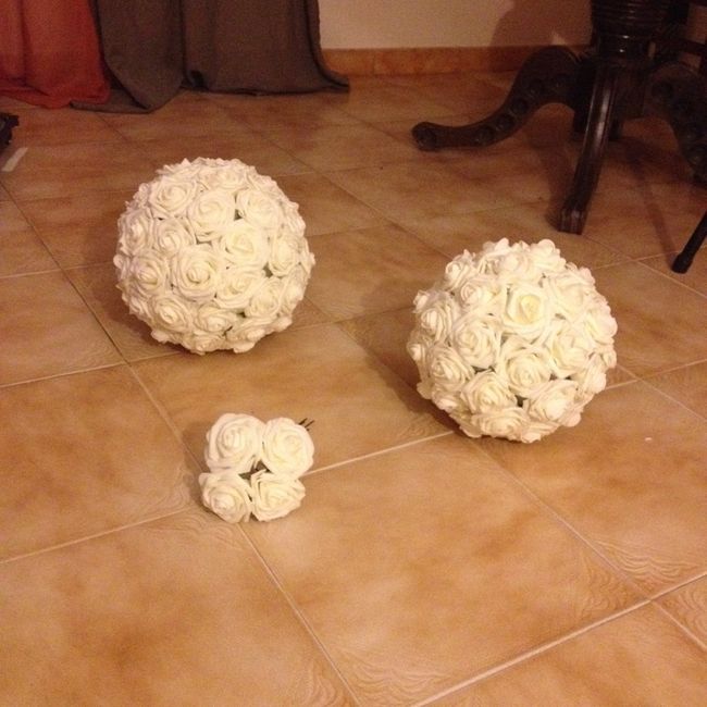 Bolas de flores - 1