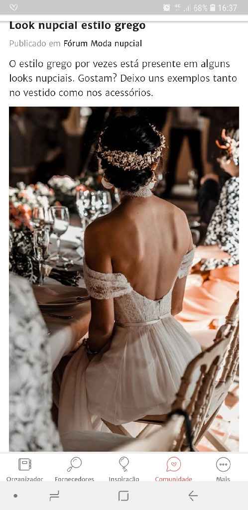 Look nupcial estilo grego - 1