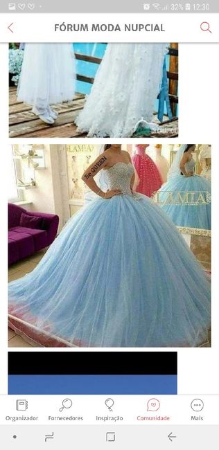 Mês azul - Vestido de noiva - 1