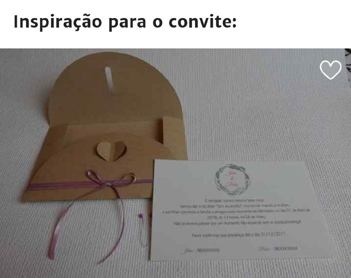 Partilha 1 imagem dos convites de casamento - 1