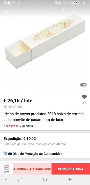 Caixas para convites 1