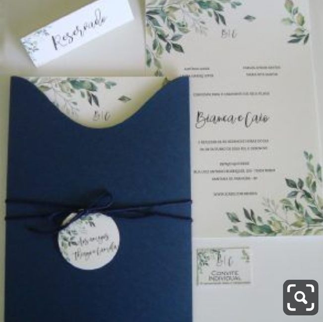 a minha inspiração com Classic Blue - convites 4
