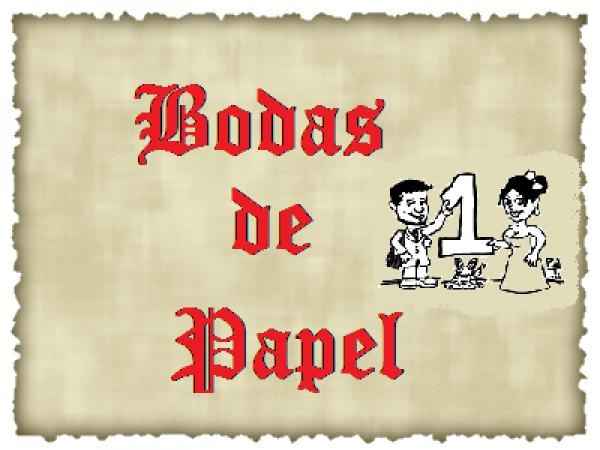 Bodas de Papel