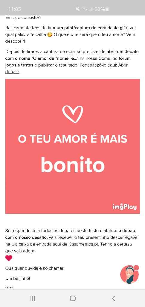 o nosso amor é..... ? - 1